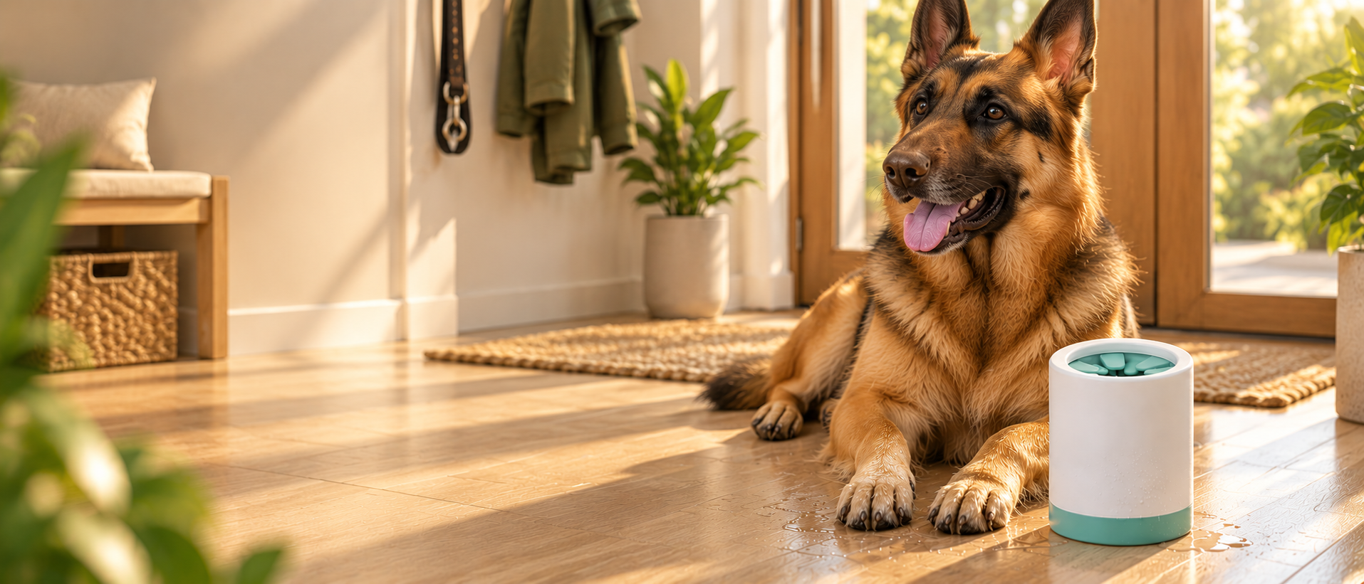 Clean paws. Happy home.
